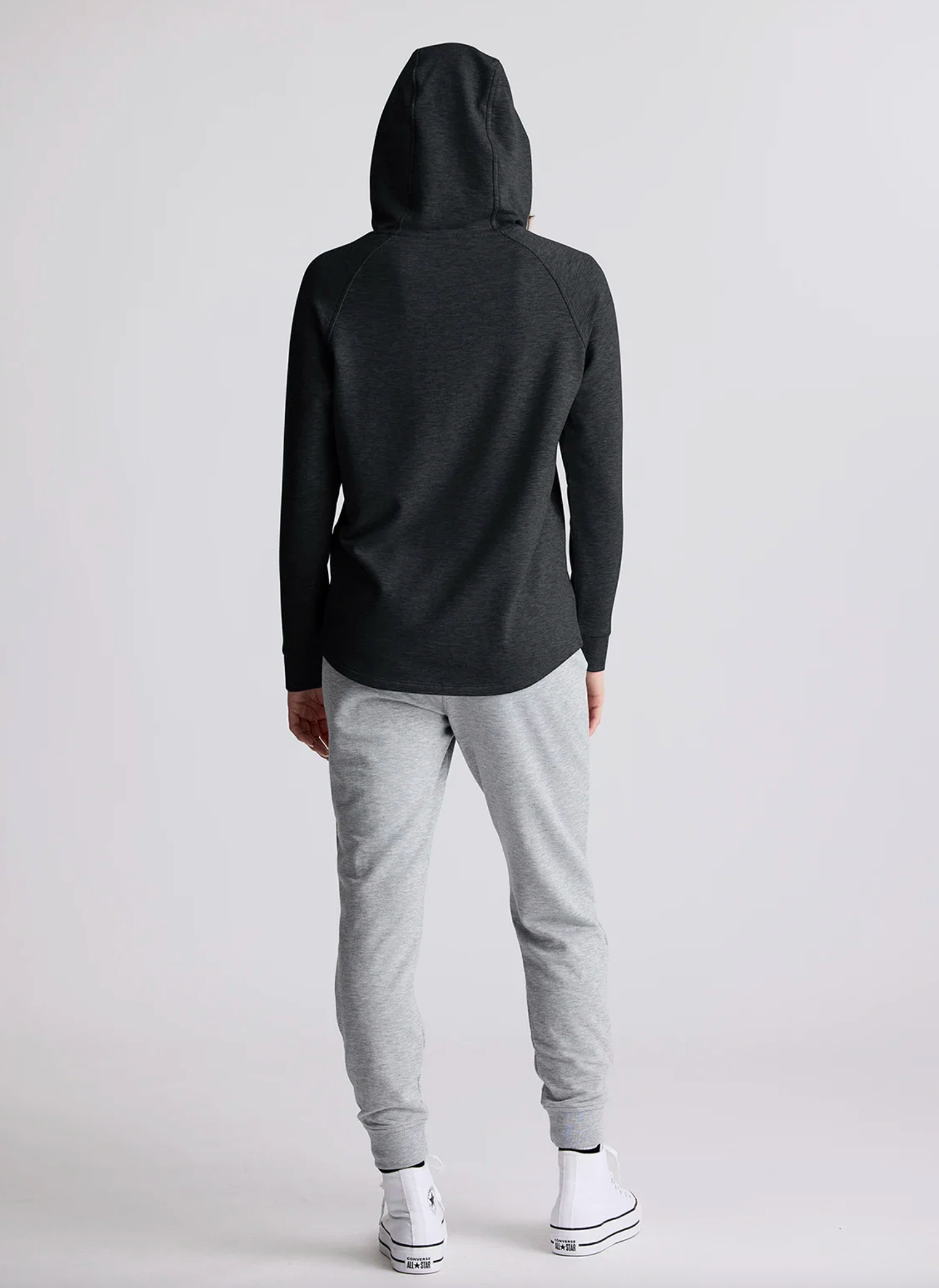 Free Fly Women's Lightweight Fleece Hoody Black Back