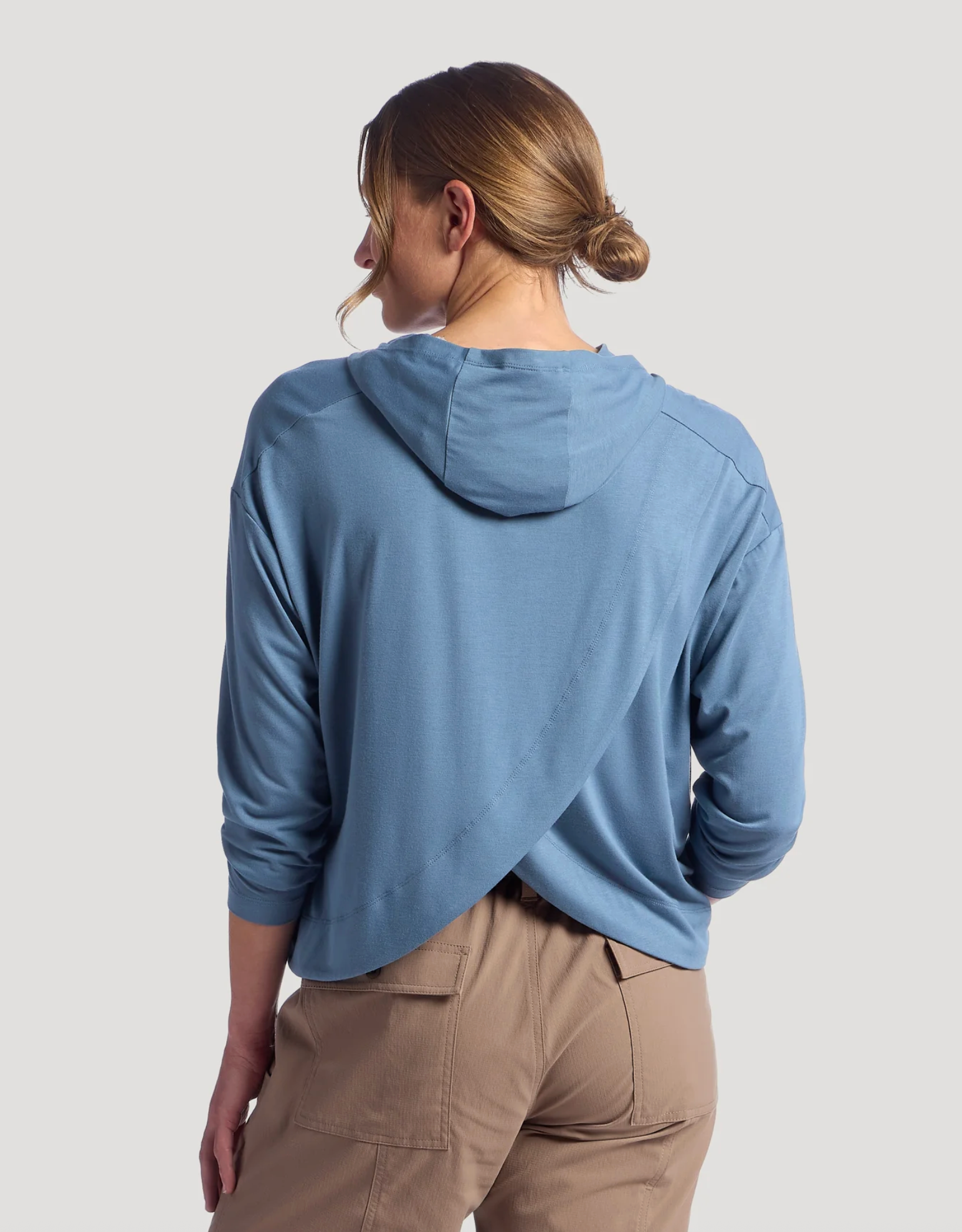 Free Fly Women's Bamboo Shade Crossover Hoody Back