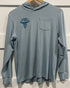 Free Fly Kids Bamboo Shade Hoody Ocean Mist Skull