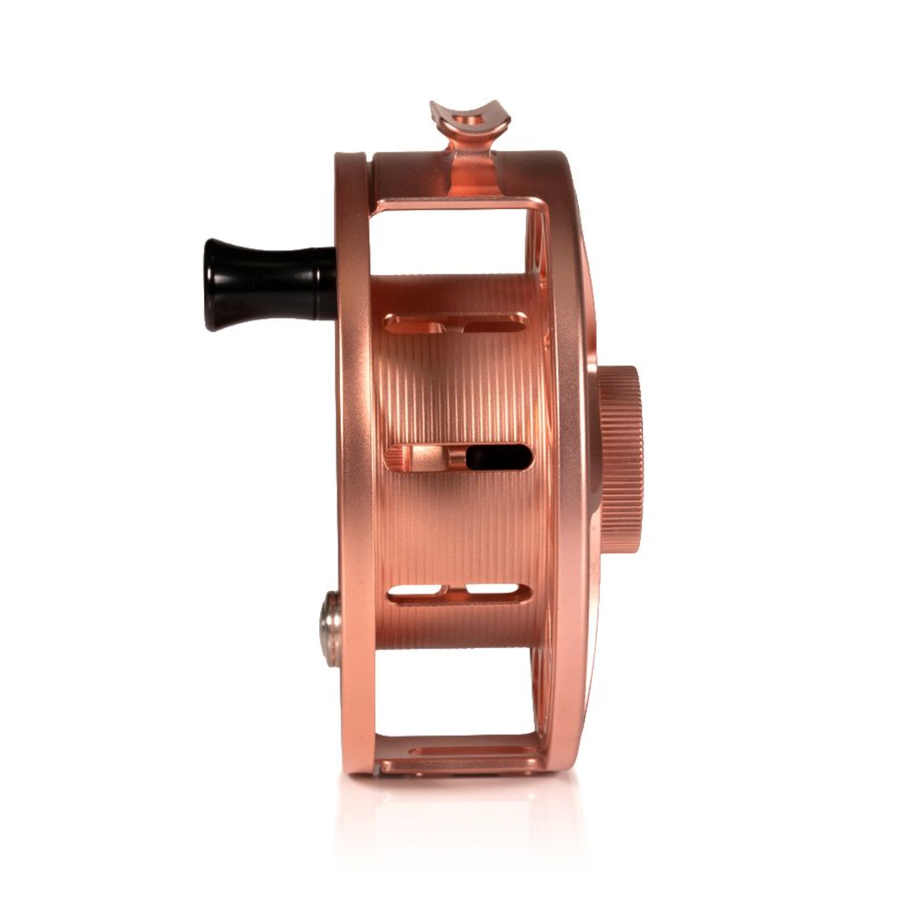 Hatch Iconic Plus Fly Reel Penny Drop Side