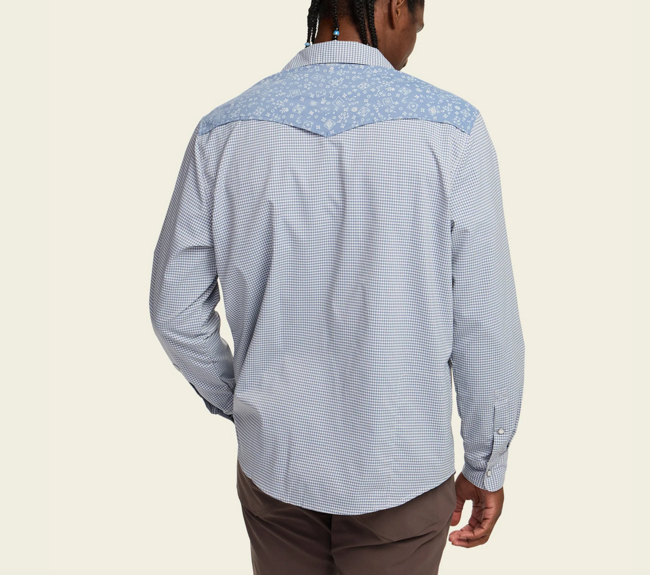 Howler Brothers H Bar B Tech Longsleeve Blue Mirage Back