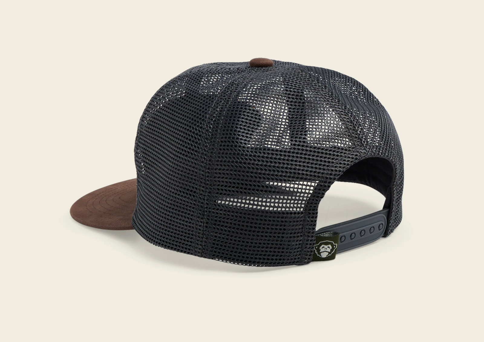 Howler Brothers Snapback Hat Feedstore Redfish Brown Grey Back