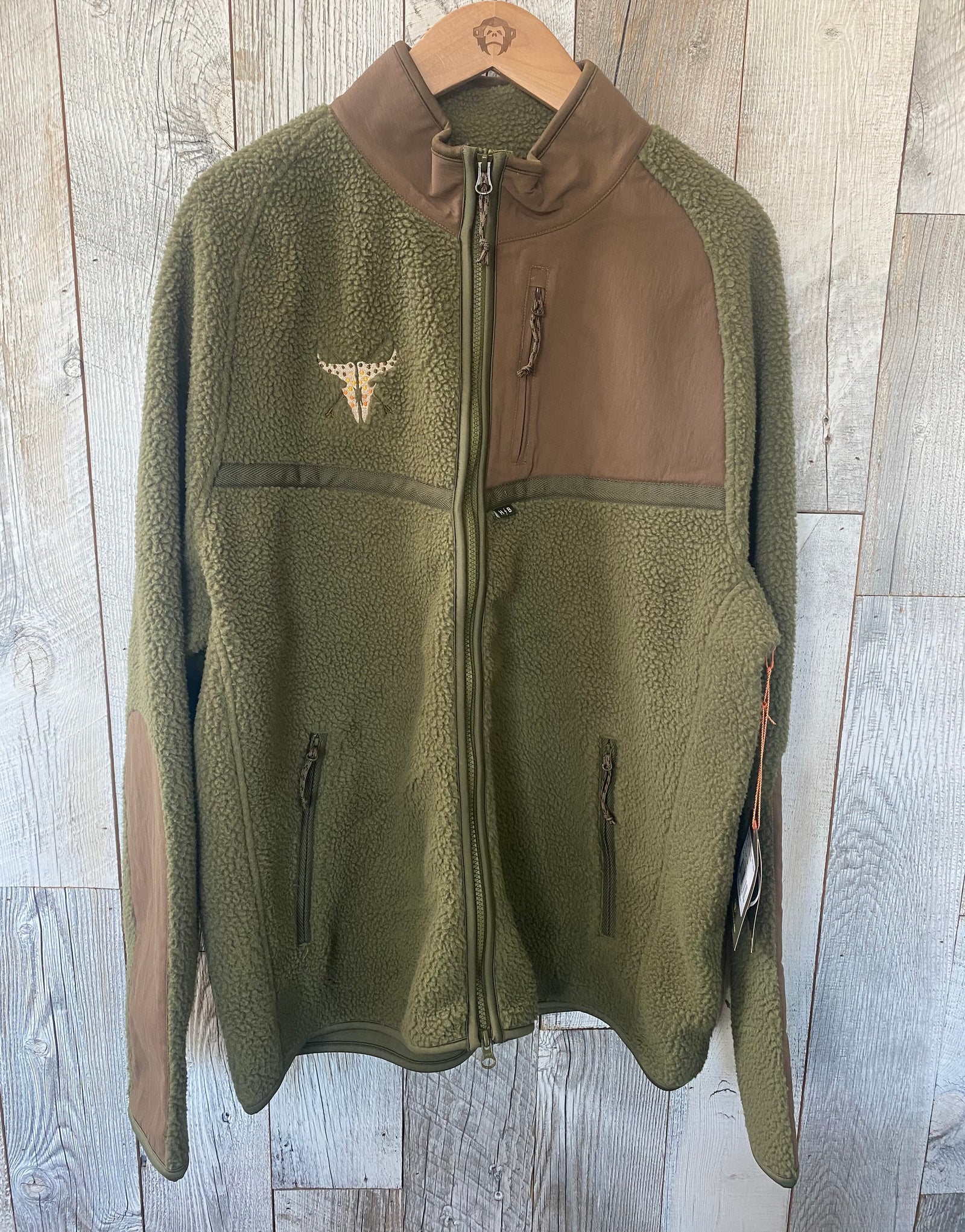 Howler Brothers Crozet Fleece Jacket Olivetree Logo
