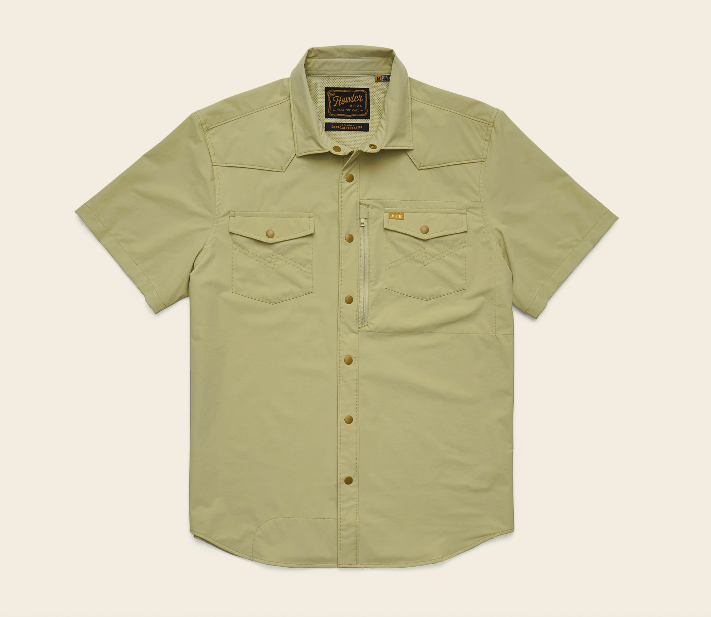 Howler Brothers Emerger Tech Shirt Wasabi