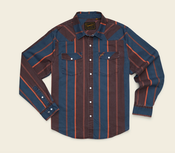 Howler Brothers High Rider Shirt Driver Stripe Marooned