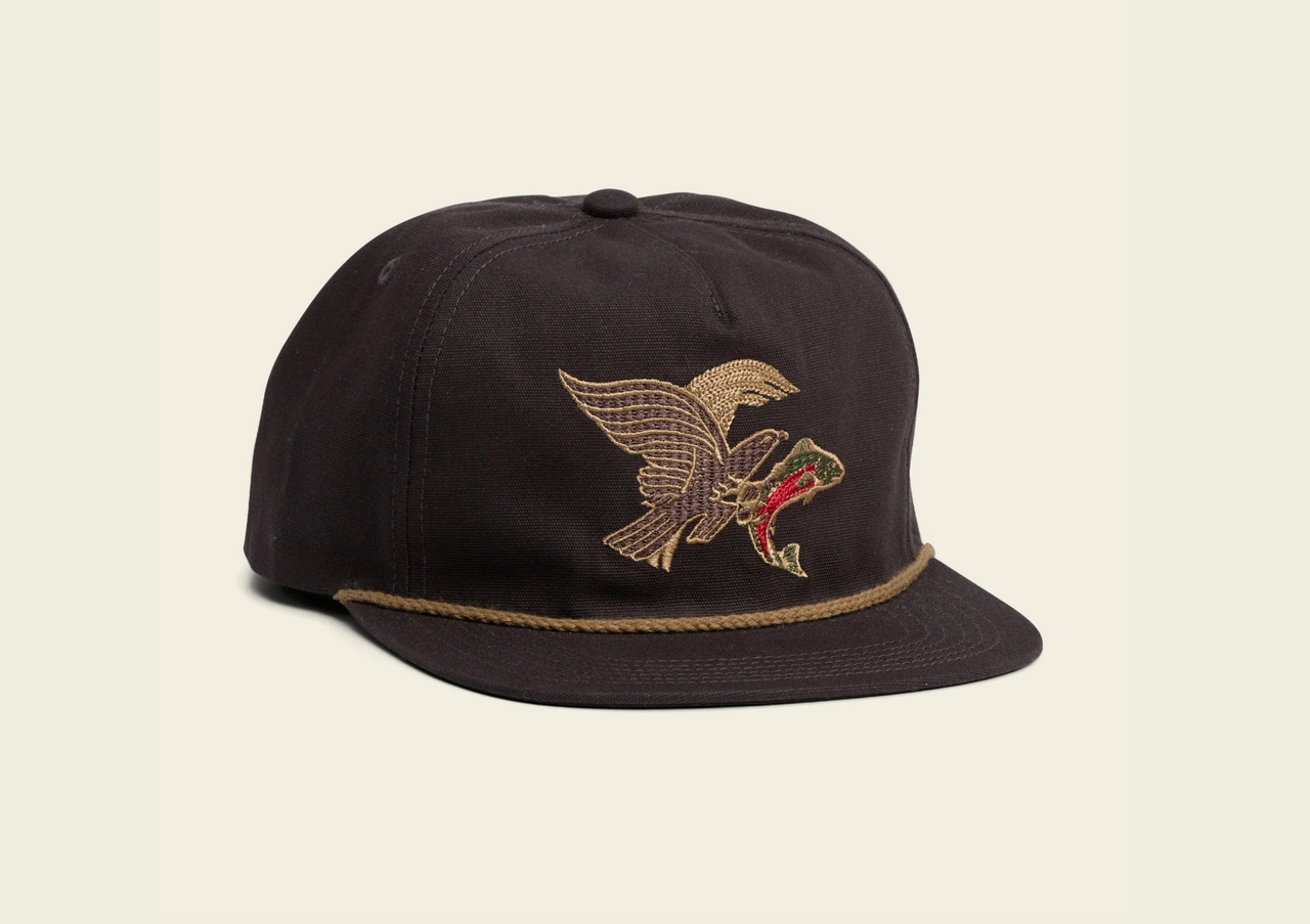 Howler Brothers Osprey Prey Snapback Hat Black Twill
