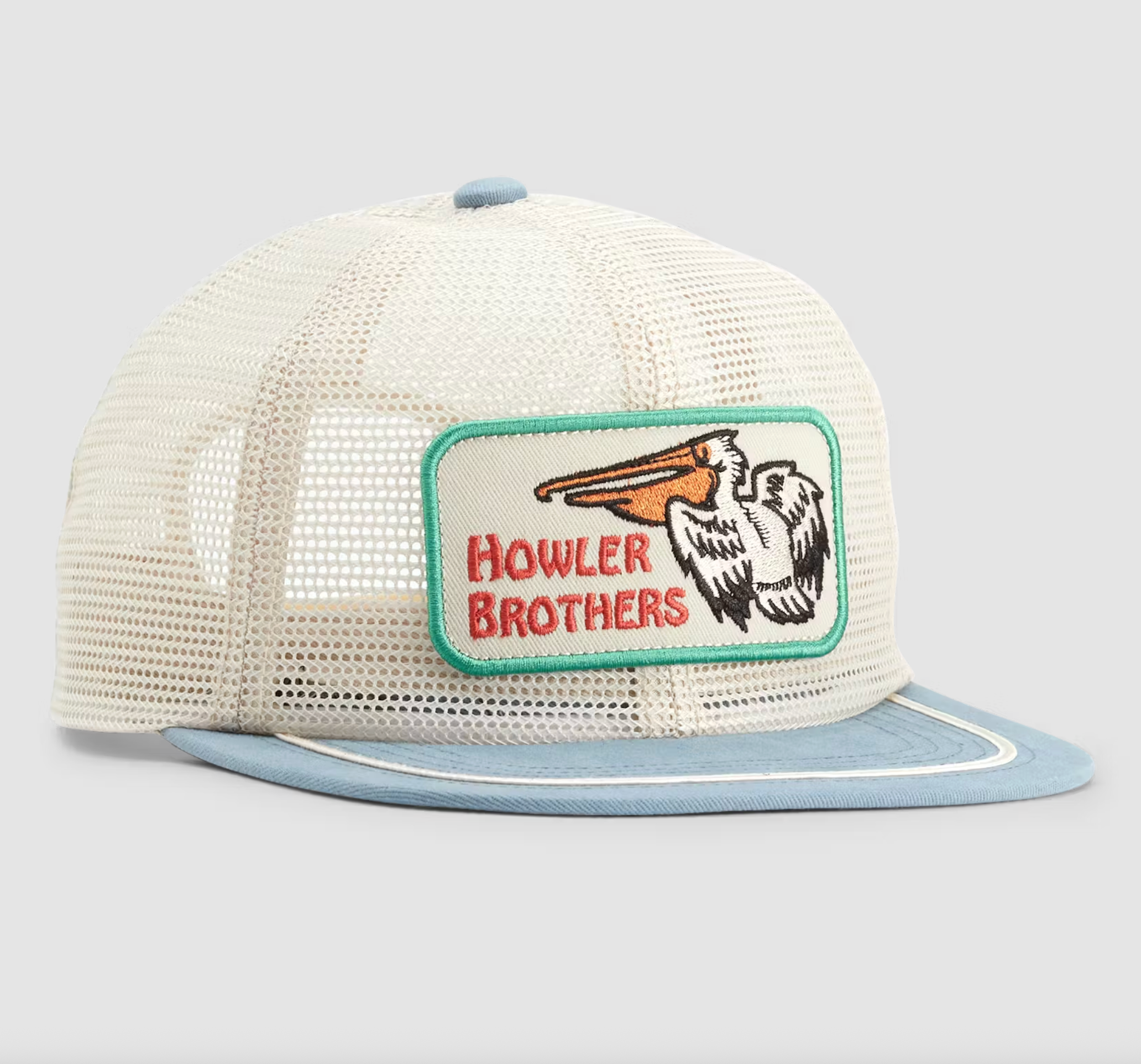 Howler Brothers Feedstore Pelican Badge Tan Blue