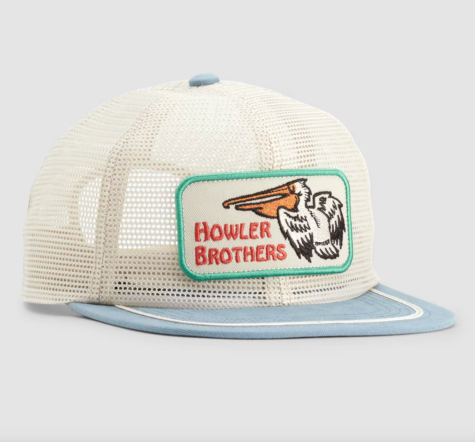 Howler Brothers Feedstore Pelican Badge Tan Blue