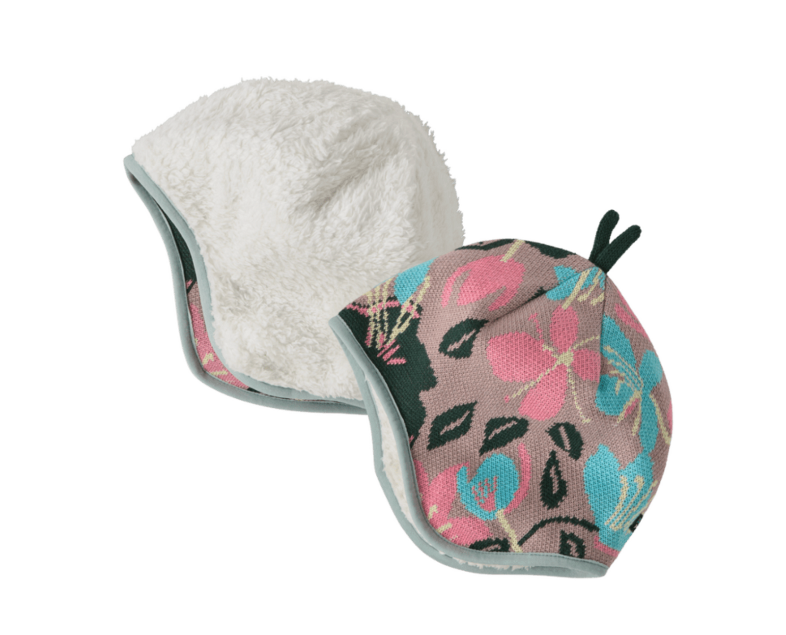 Patagonia Baby Reversible Beanie Fuzzy Mauve