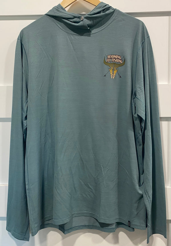 Patagonia Men's Cap Cool Ultra Hoody Blue Sage Logo