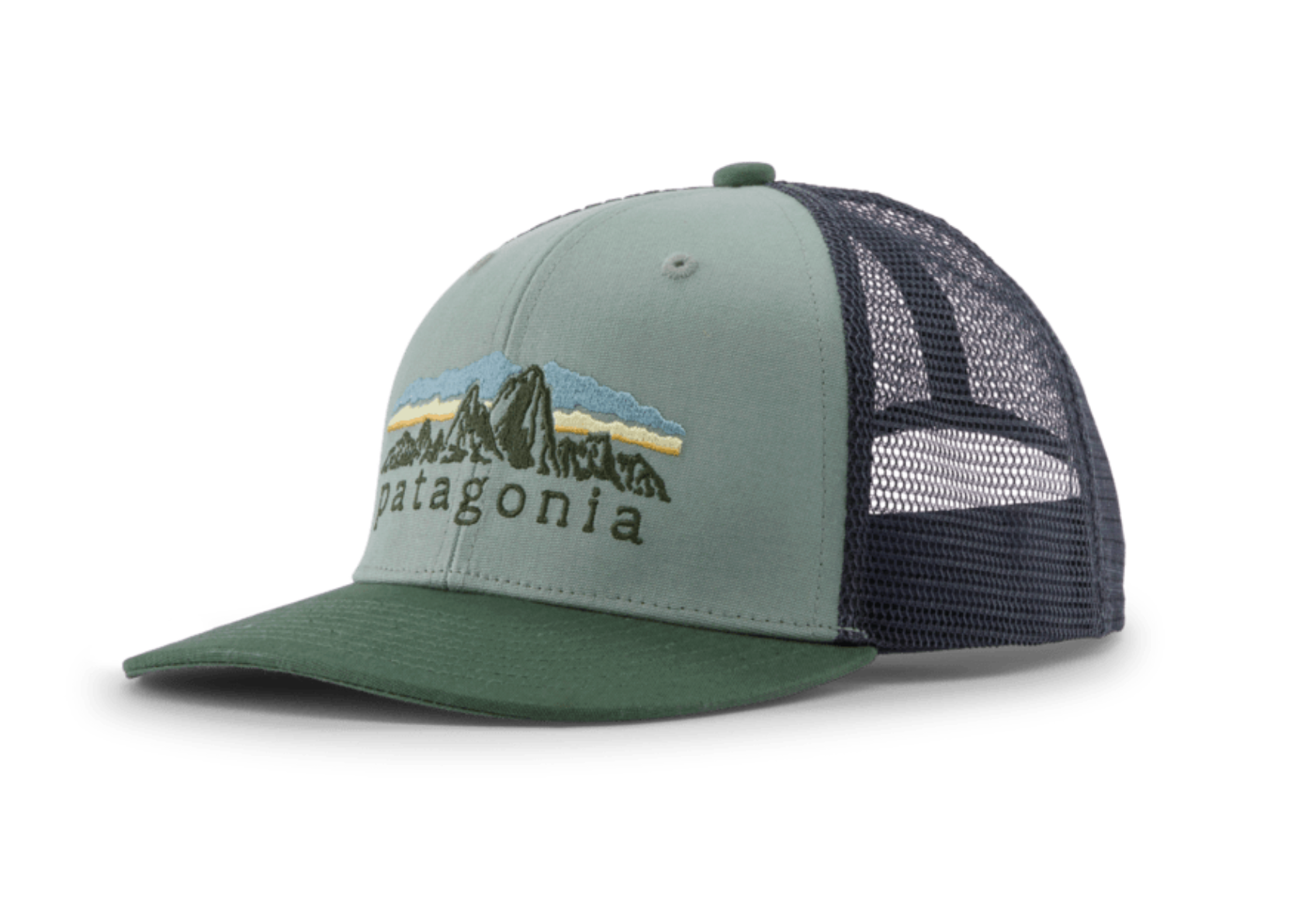Patagonia Kids Trucker Hat Foothills Cover Green