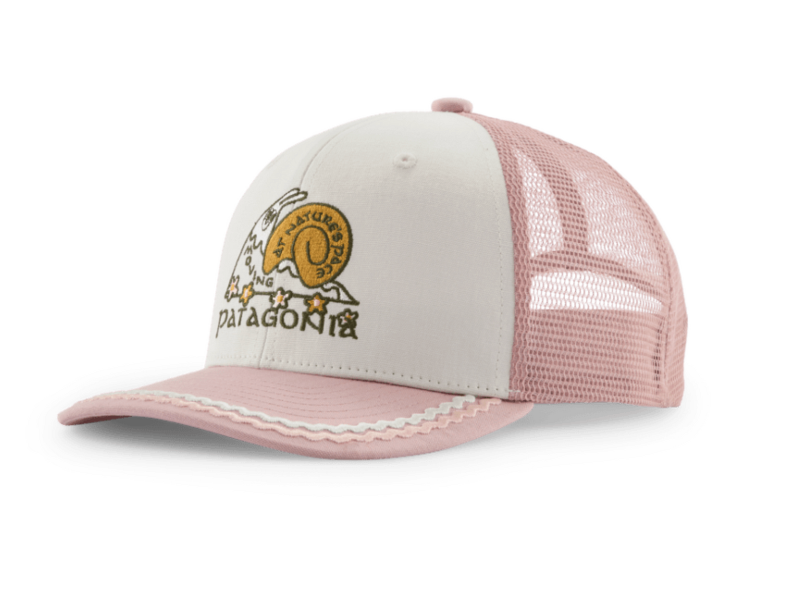 Patagonia Kids Trucker Hat Natures Pace Birch White