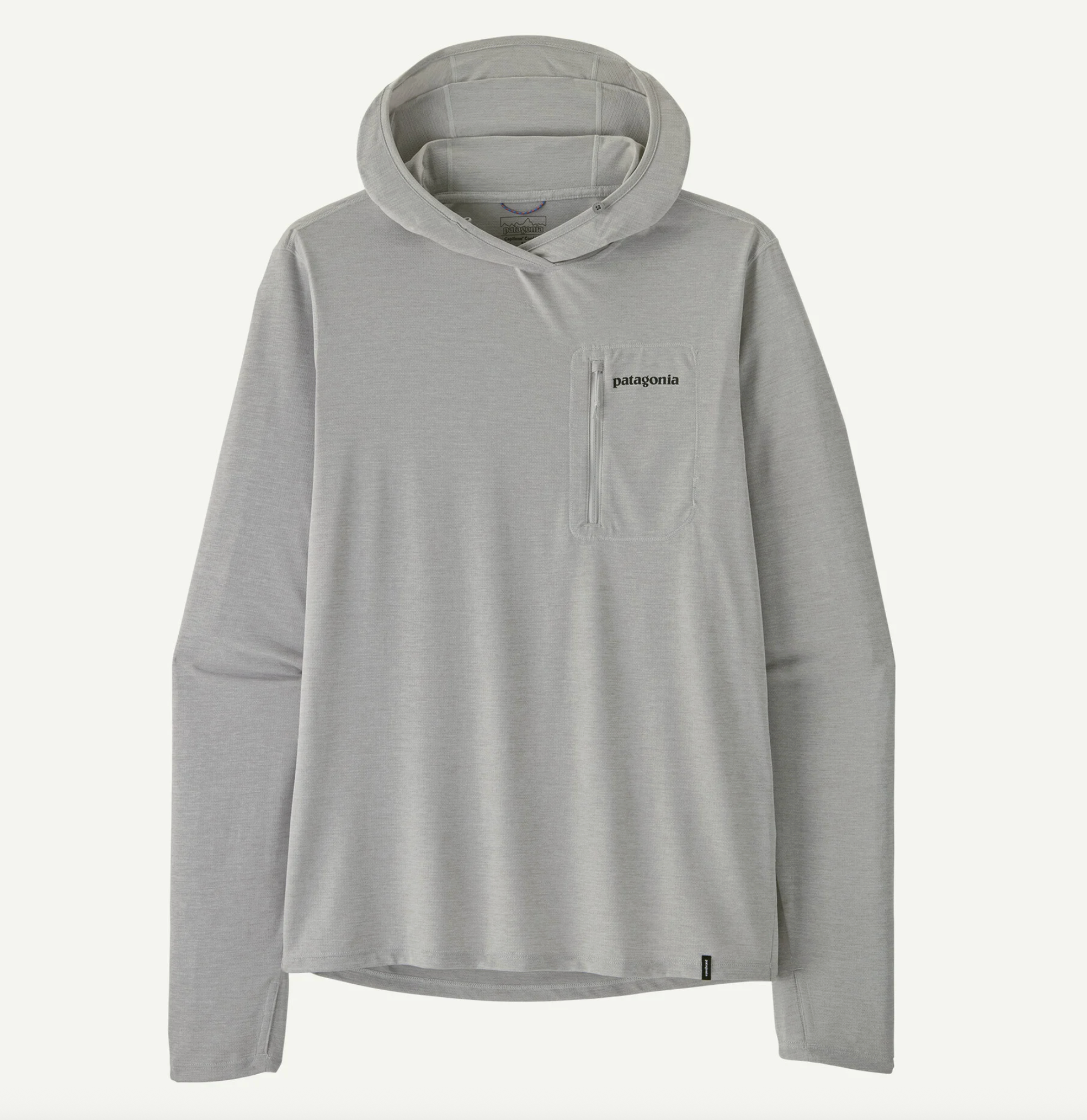 Patagonia Men's Capilene Cool Sun Hoody Fitz Roy Trout Grey Front