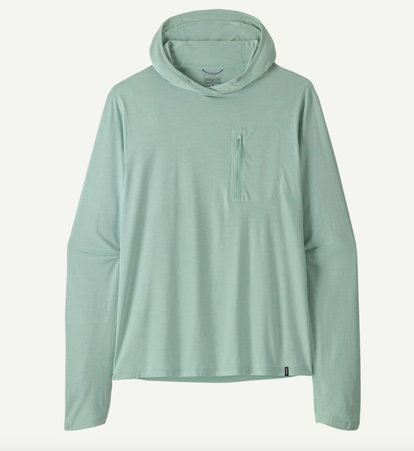 Patagonia Men's Capilene Cool Sun Hoody Thermal Blue Thin Ice