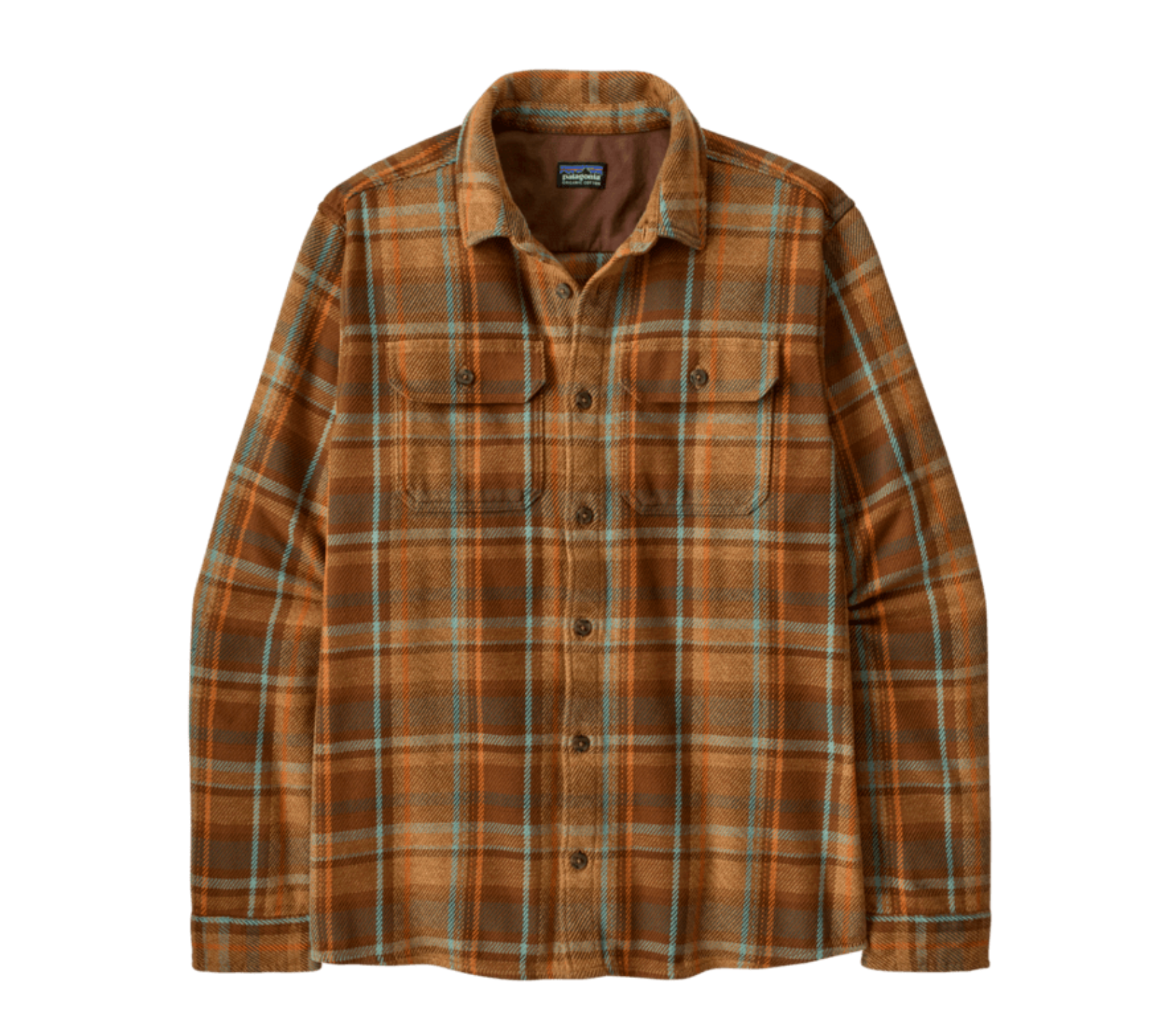 Patagonia Men's Fjord Loft Shirt Avalanche Berm Brown