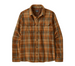 Patagonia Men's Fjord Loft Shirt Avalanche Berm Brown