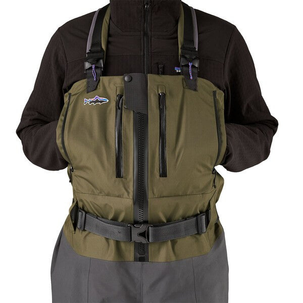 Patagonia Men's Swiftcurrent Expedition Zip Front Waders Handwarmer Pockets