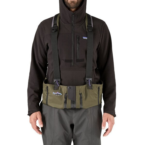 Patagonia Men's Swiftcurrent Expedition Zip Front Waders Straps
