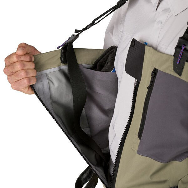 Patagonia Men's Swiftcurrent Traverse Zip Front Waders Inside pocket
