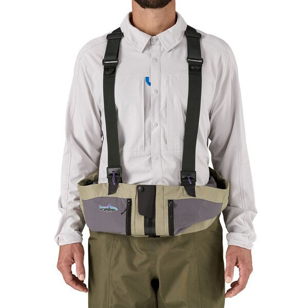 Patagonia Men's Swiftcurrent Traverse Zip Front Waders Straps