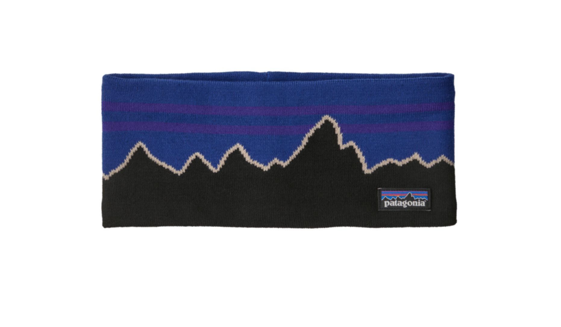 Patagonia Powder Town Headband Fitz Roy P6 Blue