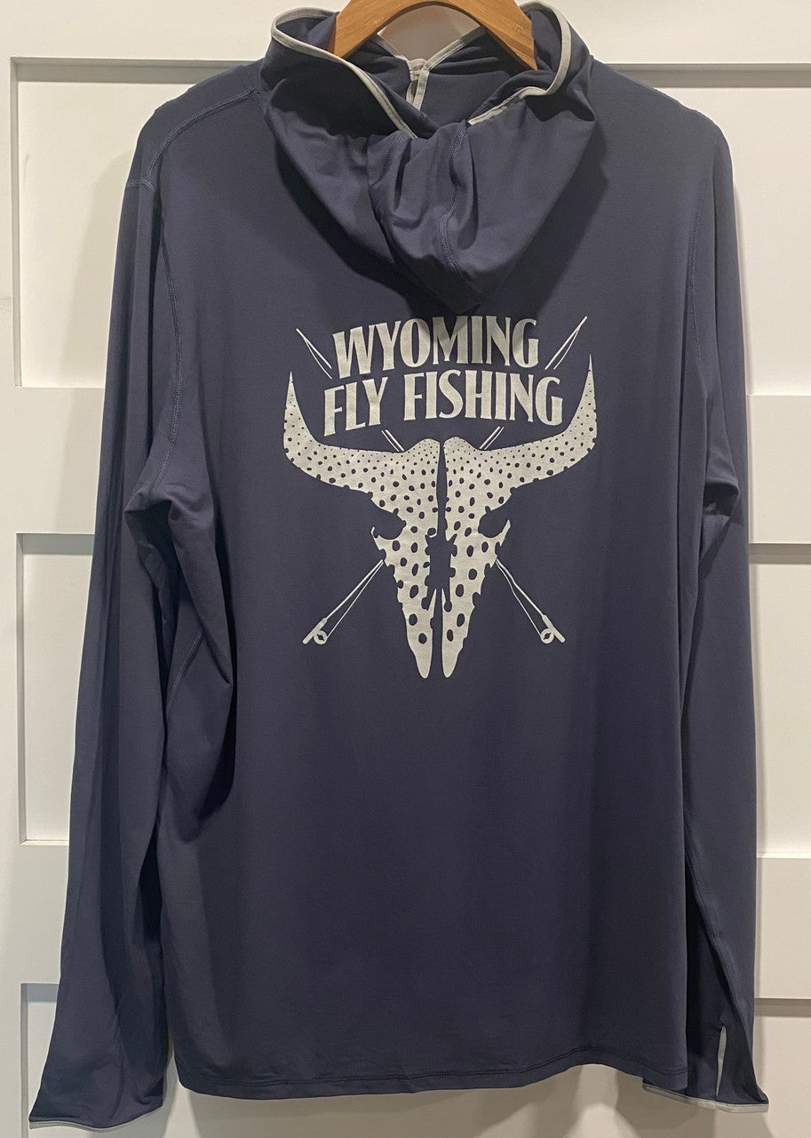 Patagonia Men's Tropic Comfort Natural Hoody Smolder Blue Logo