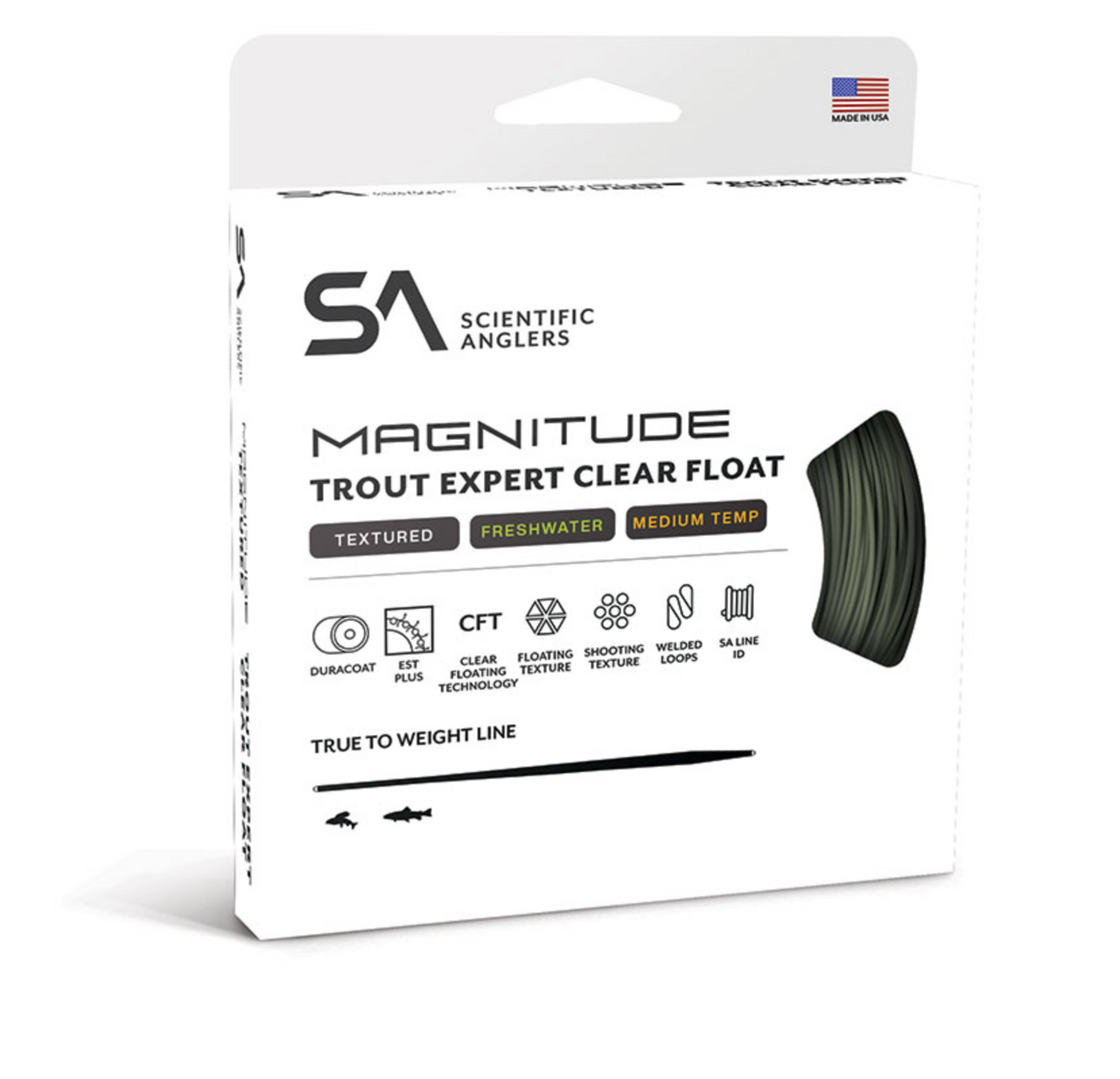 Scientific Anglers Magnitude Textured Trout Expert Clear Float Fly Line
