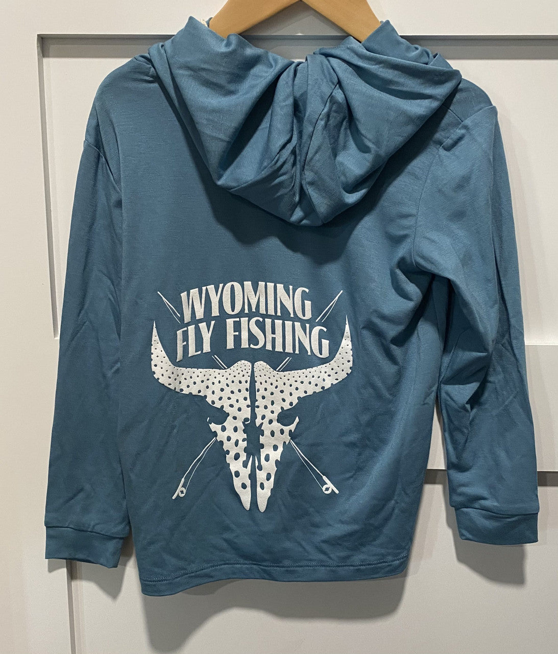 Free Fly Kids' Bamboo Shade Hoody Bluestone Logo