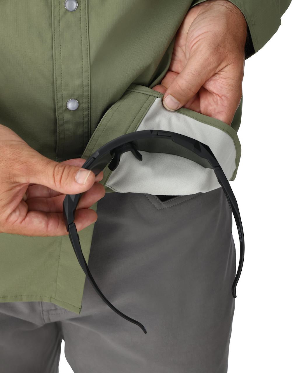 Simms Men's Big Sky Tech Long Sleeve Shirt Chamois