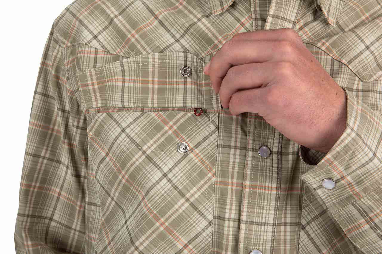 Simms Men's Brackett Long Sleeve Shirt Pocket