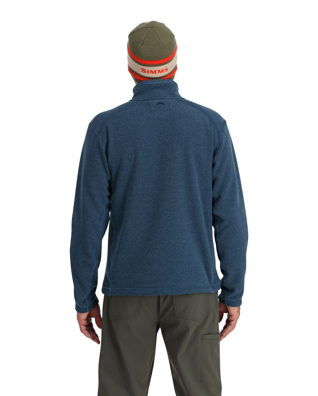 Simms Rivershed Sweater Half Zip Back