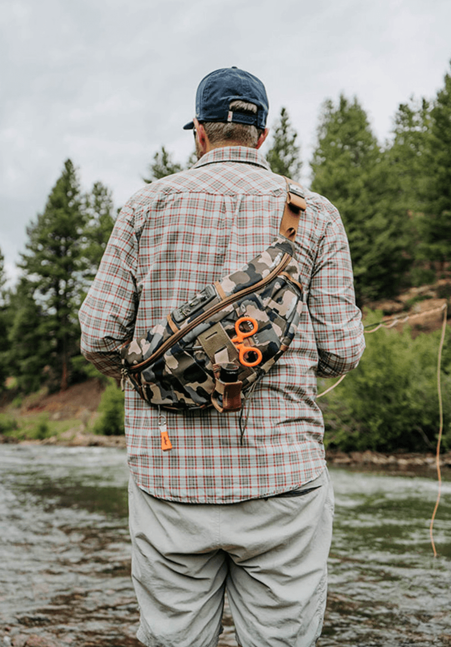 Umpqua ZS2 Bandolier Sling Pack On Body